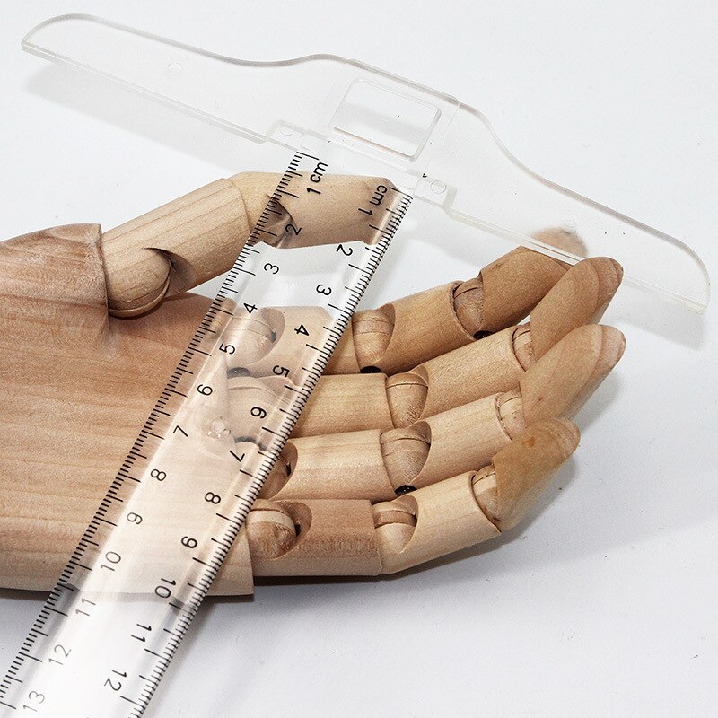 30cm/12" Plastic T-Square Metric Ruler cm/inch Double Side Scale T Shaped Ruler Measuring Tool