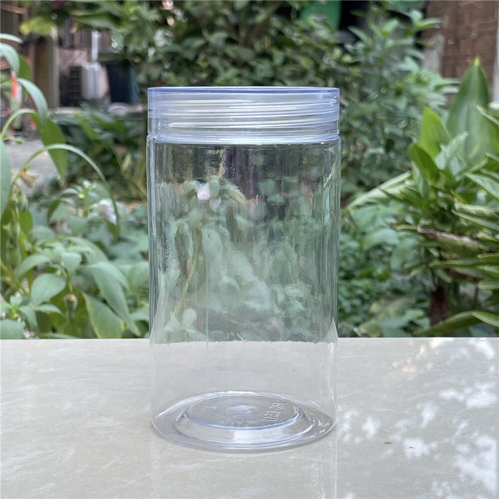 Botellas Vacías pequeñas de plástico transparente para alimentos, envases de condimentos, tarro transparente, almacenamiento para el hogar, 100ML, 150ML, 50 unidades