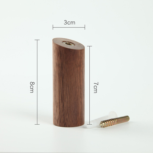 Natuurlijke Houten Muur Gemonteerde Kapstok Decoratieve Sleutelhouder Hoed Sjaal Handtas Opslag Robe Hanger Badkamer Rack Hk-: Donker Kaki