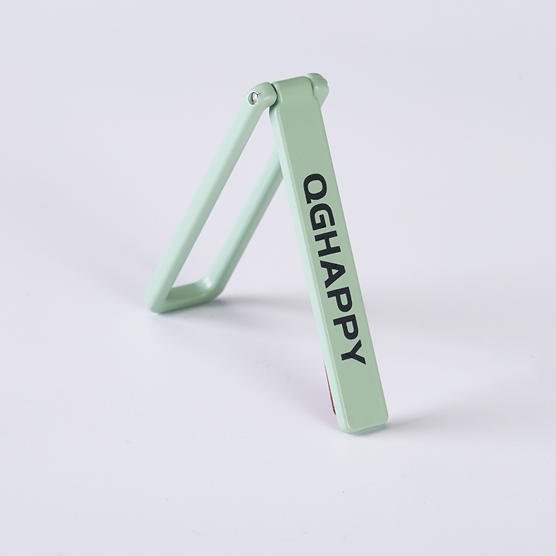 Ultra Thin Foldable Mobile Phone Holder Bracket Magnetic Metal Alloy Desktop Cell Phone Stands Universal Phone Support Kickstand: green