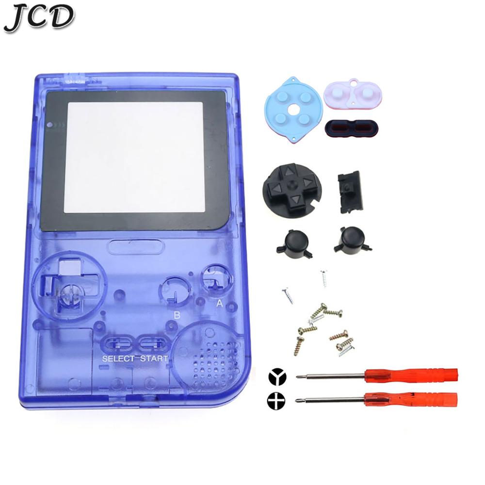 Jcd Transparant Clear Kleur Behuizing Shell Vervanging Voor Gameboy Gbp Pocket Game Console Voor Gbp Shell Case Met Knoppen Kit