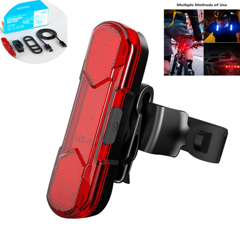 Fanale posteriore a Led per bici fanale posteriore impermeabile a Led Usb ricaricabile Mountain Bike luce per ciclismo fanale posteriore lampada per bicicletta 30 lumen