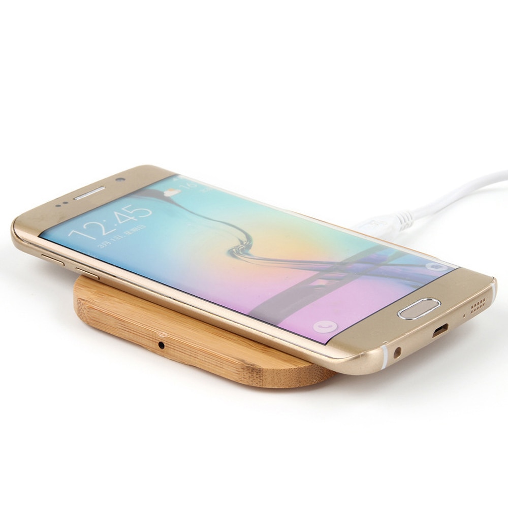 Tragbare Qi Wireless-ladegerät Lade Schlank Holz Pad Für iPhone 11 8 Plus Xiaomi Smart Telefon Ladegerät Für Samsung S9 s8 S10 Plus