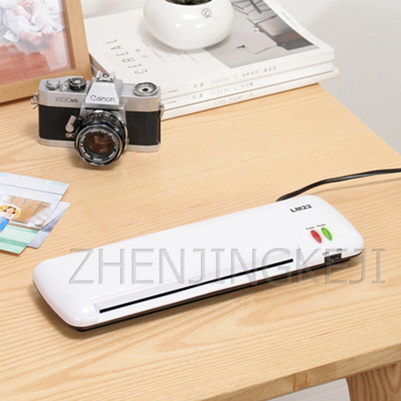 Home Photo Automatic Laminating Machine A4 Laminator Menu Certificate Specimen Sizing Tool Mini Office Documents Sealing Machine: White