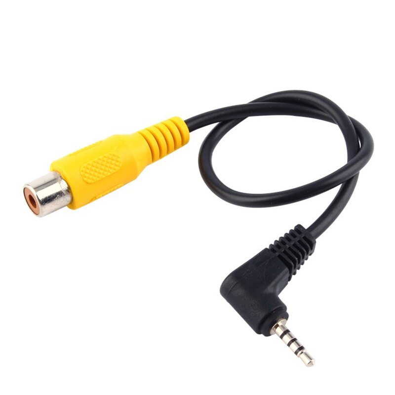 Av In Video Kabel Adapter 2.5 Mm Av Jack Stekker Naar Rca Vrouwelijke Adapter Kabel Voor Gps En Achter camera
