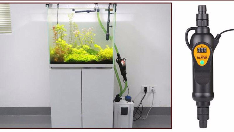 Sunsun-Calentador externo para acuario, dispositivo con temperatura ajustable para tanque de peces, modelos EH-300 y EH-500, 110V o 220V