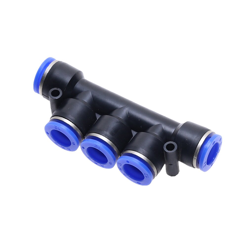 Pk 4 6 8 10 12mm pneumatisk 5-- veis kontakt hurtigmontert pneumatisk kontakt trykk vertshus passform til luft / vannslange