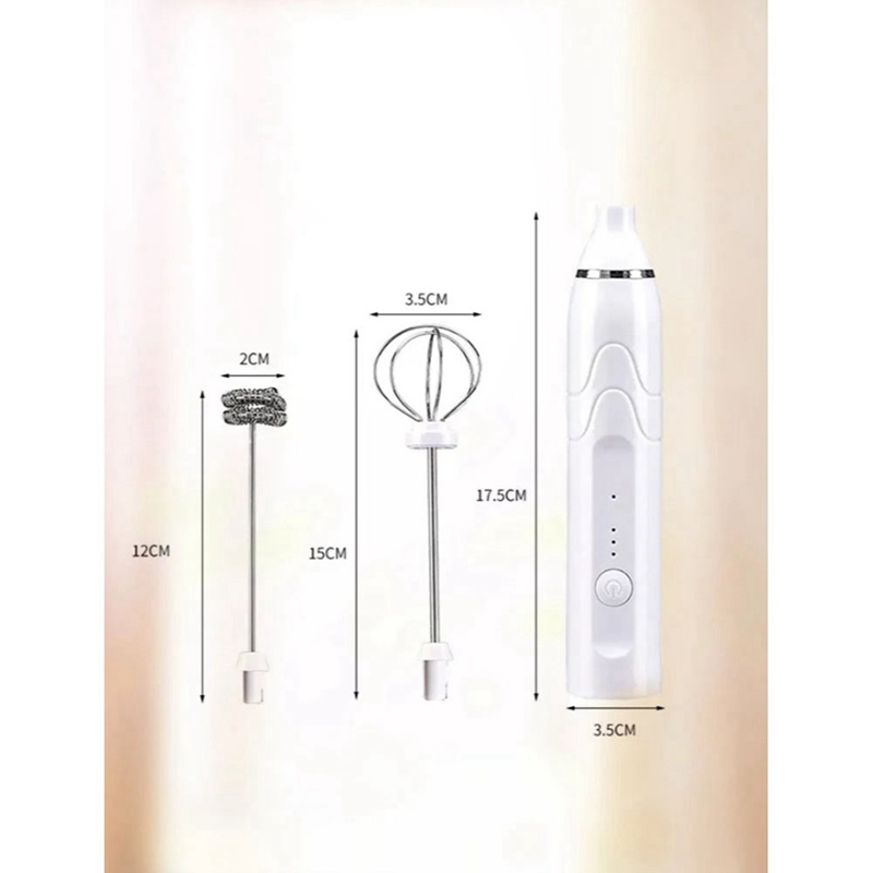 Electric Hand Mixer USB Handheld Foam Whisk Portable Milk Frother Cordless Egg Beater Cordless Electric Blender