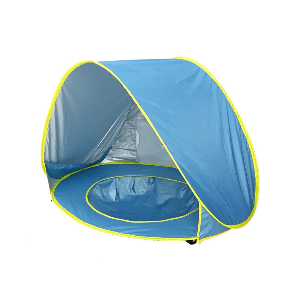 Neue 1 Stck Baby Strand Zelt freundlicher Wasserdichte Pop hoch Sonnenschutz Markise Tragbare Sonnenschirm UV Schutz Sonnenschutz Schuppen freundlicher: Blau