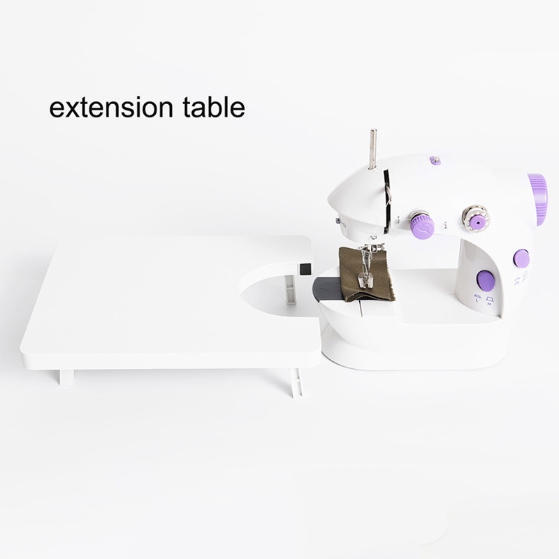 Mini Portable Sewing Machine with Extension Table Sew Needlework Clothes Electrec Sewing Machine Stitch Set