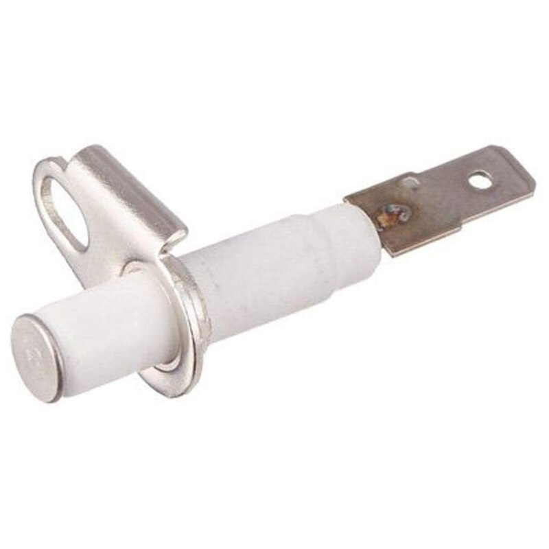 Bruciatore Con Accenditore Piezoelettrico Su Un Fornello a Gas Bruciatore Con Accenditore Piezoelettrico Su Un Fornello a Gas