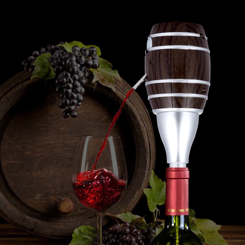 Barrel Shaped Wine Pourers Decanter Electric Cider Pump Aerator Pourer Wine Juice Bottle Drinks for parties