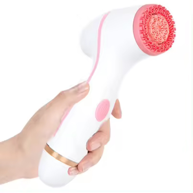 Thuisgebruik 3-IN-1 siliconen reinigingsborstel Handheld waterdichte peeling schrobben Elektrische siliconen gezichtsreinigingsborstel