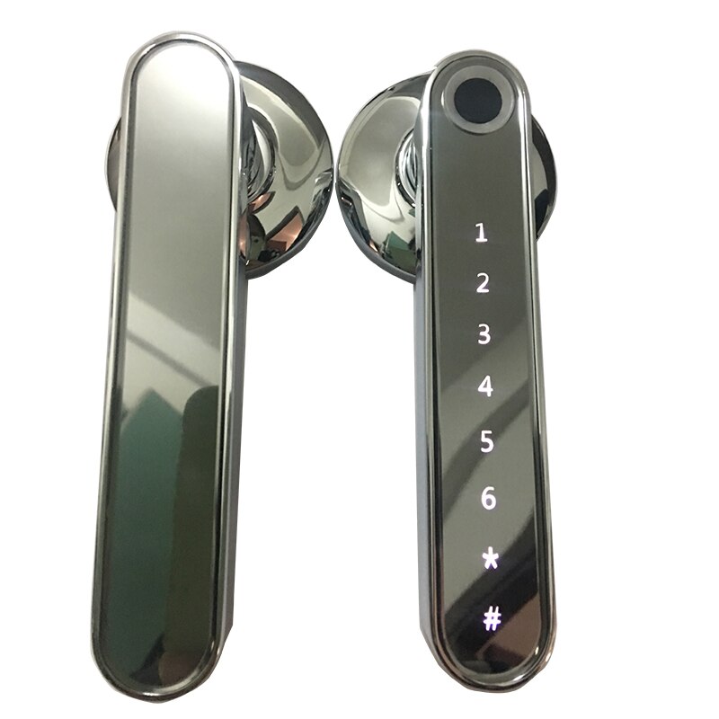 Vingerafdruk Deurslot Handvat Code Bluetooth Ios Android Telefoon Een Tijd Code Unlock Record Houten Deur Elektronisch Slot
