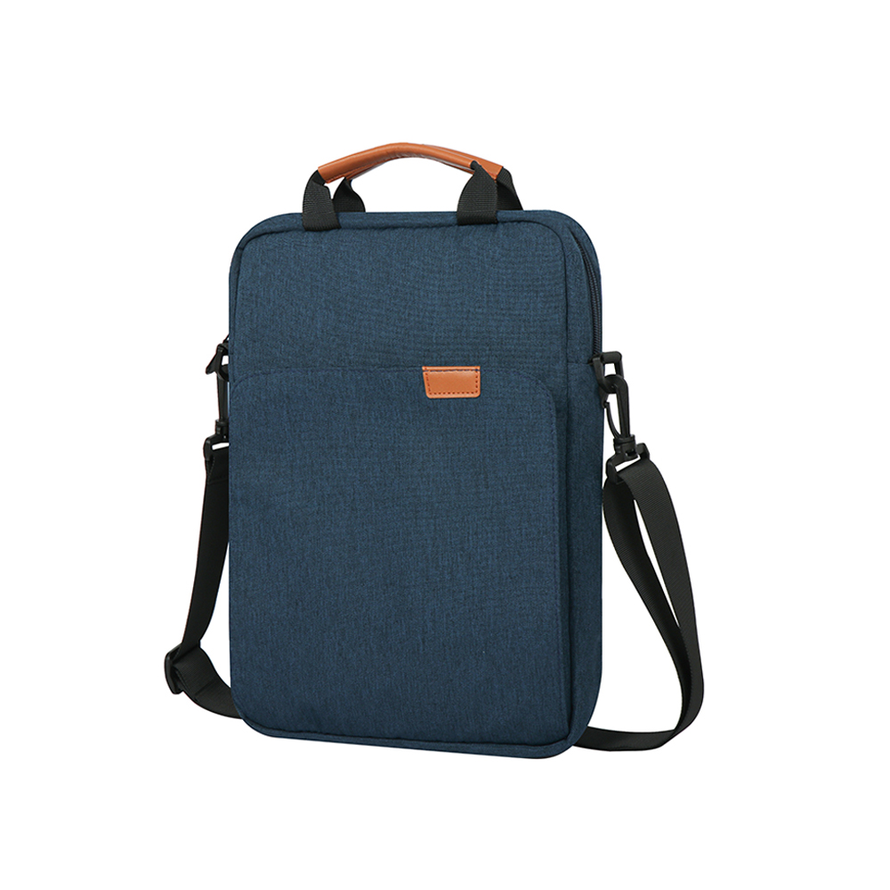 13 Inch Laptop Shoulder Bag, Slim Business Briefcase for Men & Women, Lightweight Messenger Bag for Travel, Work, and Commute: Blue