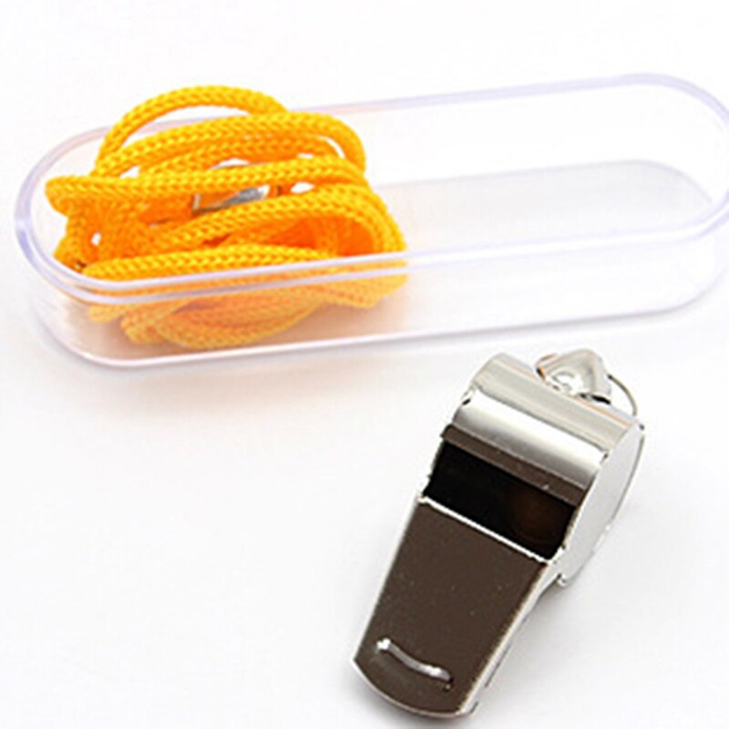 Referee Whistle Stainless Steel Extra Loud Whistle For School Sports