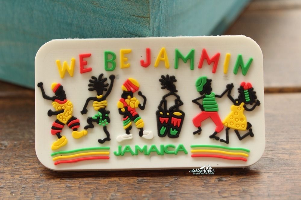 Jamaica Dansen We Worden Jammin Toerisme Souvenir Rubber Magneet Toeristische Reizen