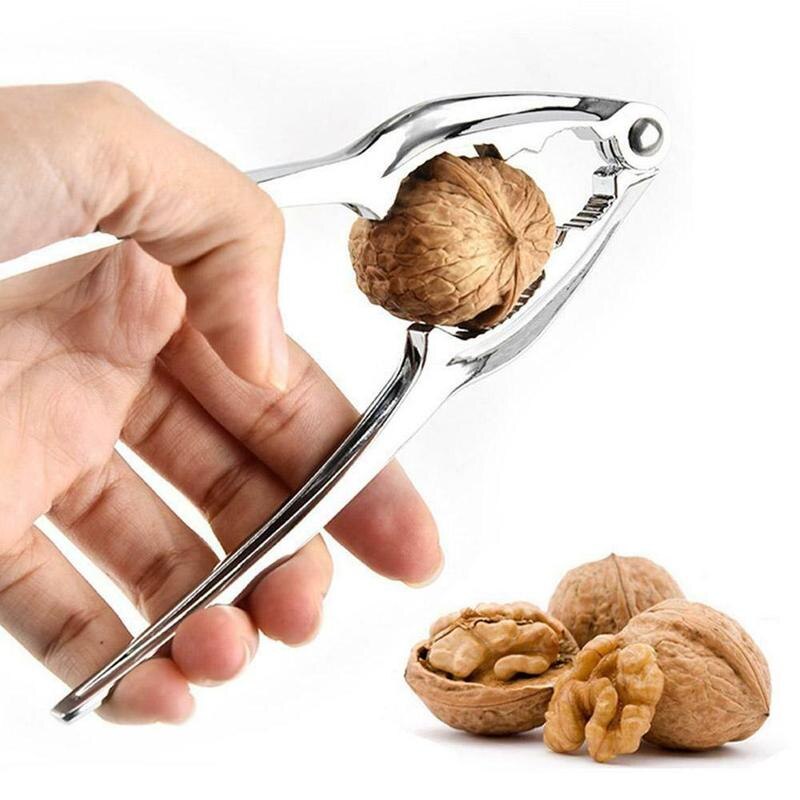 1pcs Zinc Alloy Nutcracker Sheller Walnut Nut Cracker Quick Pecan Walnut Kitchen Accessories Tool Nutcracker Almond Fruit