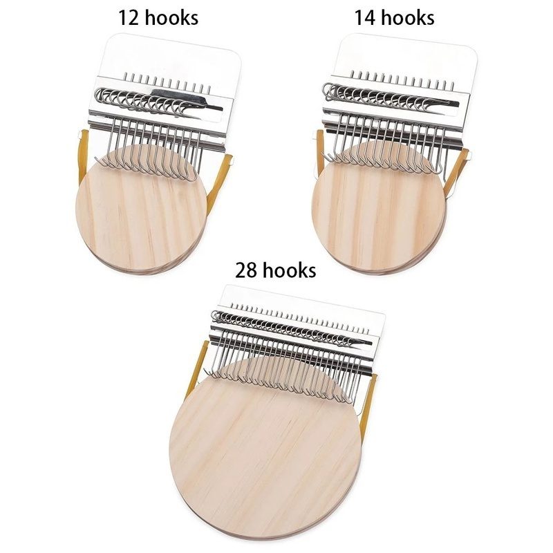 Petit métier à tisser en bois de type Speedweve, outil de tissage, métier à tisser de réparation amusant, métal, bricolage, outils textiles, machine à repriser, réparation de jeans, vêtements