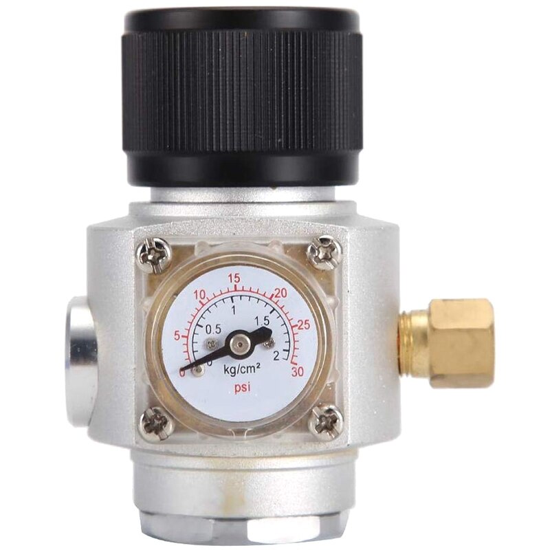CO2 Mini Gas Regulator, Mini Homebrew Disconnect Wine Making Kegging Tools, Durable Aluminum Gas Regulators, with Gas Ball Lock