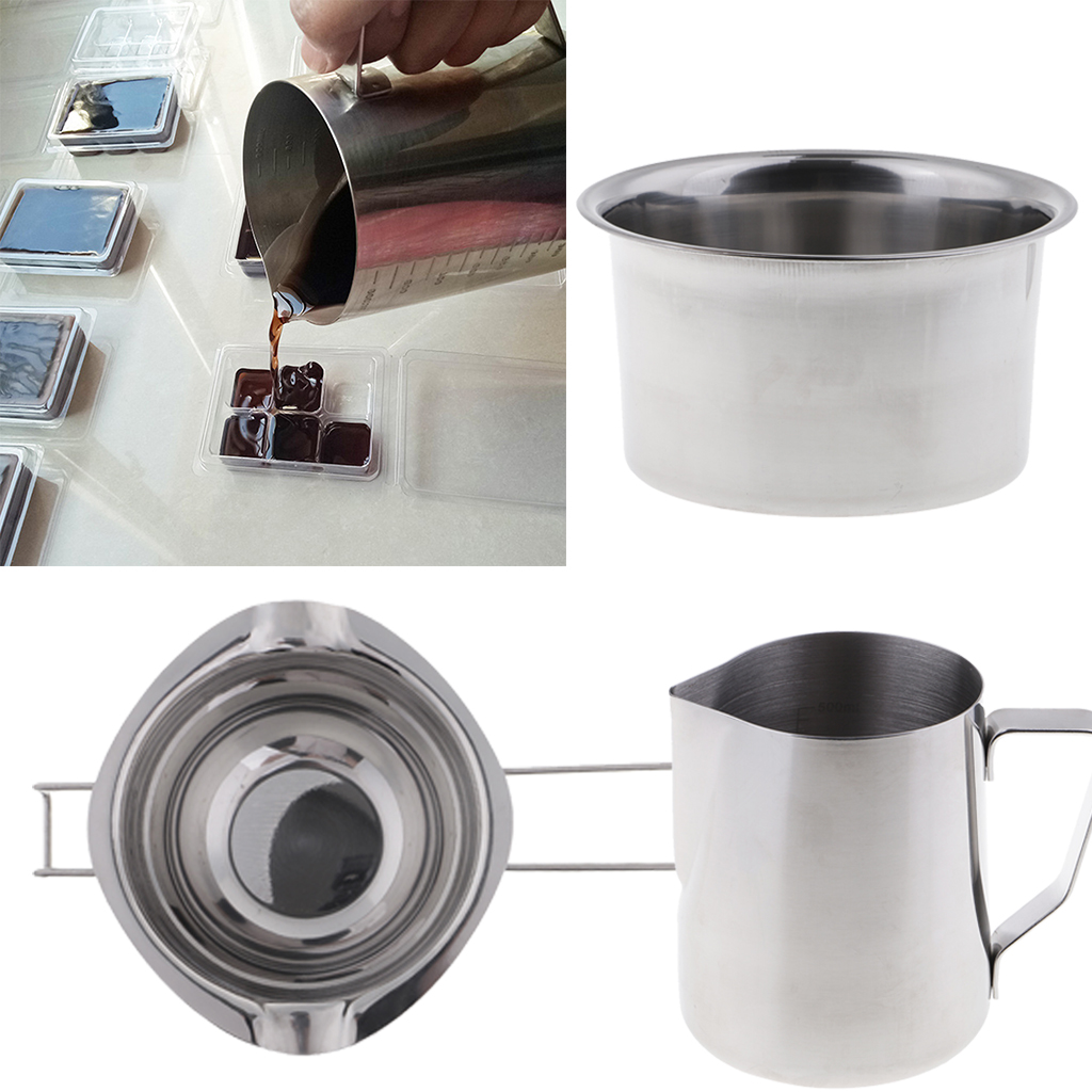 Olla doble de acero inoxidable para fundir Chocolate, dulces y velas (3 paquetes) multifuncional