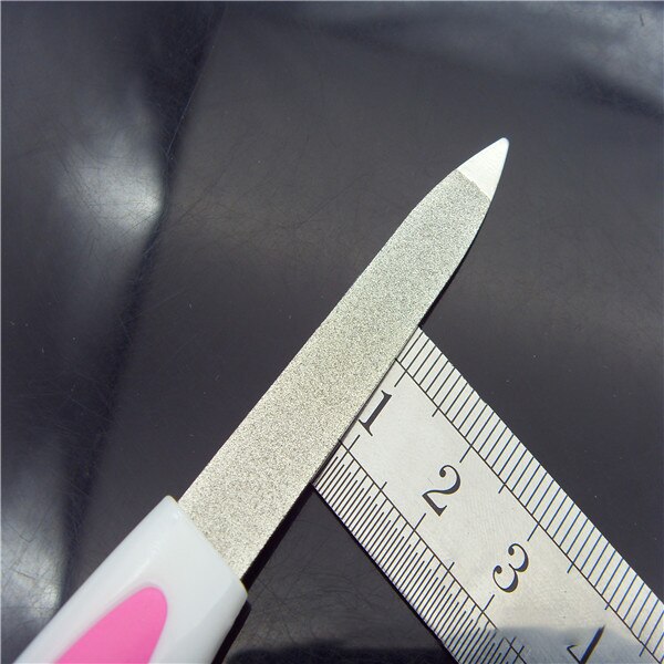 Nail Files Plastic Handle Metal Double Sided Nail Files Pro Nail File DIY Manicure Pedicure Tool