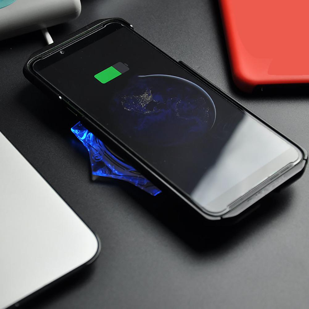 Qi Draadloze Oplader Mobiele Telefoon Oplader Crystal Oplader Pad Mobiele Telefoon Draadloos Opladen Base Voor Apple Android Universele
