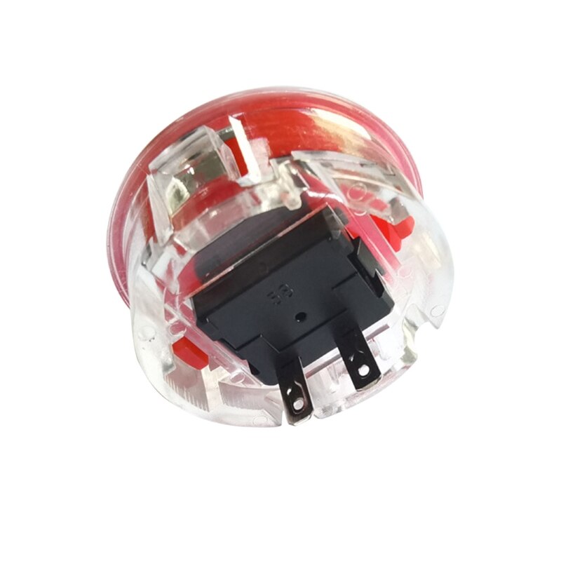 6PCS/Farben 30mm Arcade Game Push Button Transparent Kristall Taste 30mm Runde Taste Schalter Ersetzen Push taste T84D