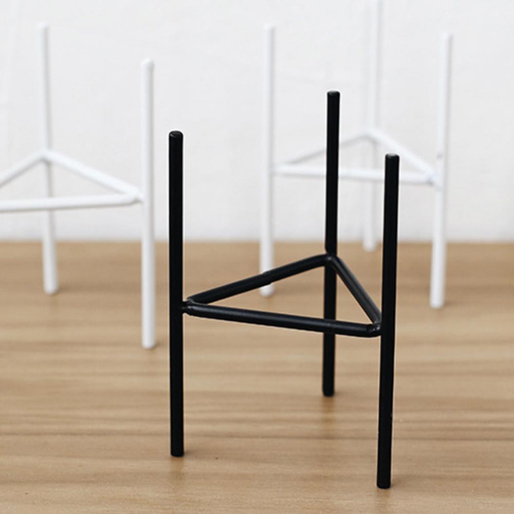 80% Nordic Ijzerwerk Huis Tuin Metalen Rek Beugel Keramische Bloempot Houder Vetplanten Planten Container Planter Stand