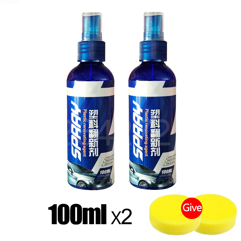 Auto Plastic Restorer Terug naar zwart Glans Autoreinigingsproducten Autopoetsmiddel en reparatie Coating Renovator voor autodetaillering: WHITE