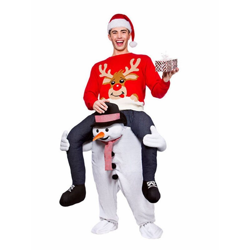 Costume de père noël drôle, pantalon roulant sur moi, Animal, tenue de fête fantaisie, vêtements de Festival de noël: Snowman