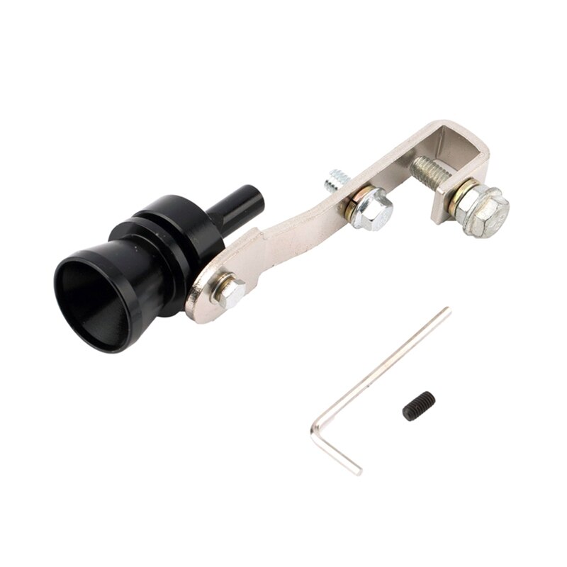Car Modified Turbo Whistle Exhaust Pipe Sounder Imitator Tail Throat Nozzle Muffler Exhaust Pipe Muffler Auto Accessories S M L: BK-S