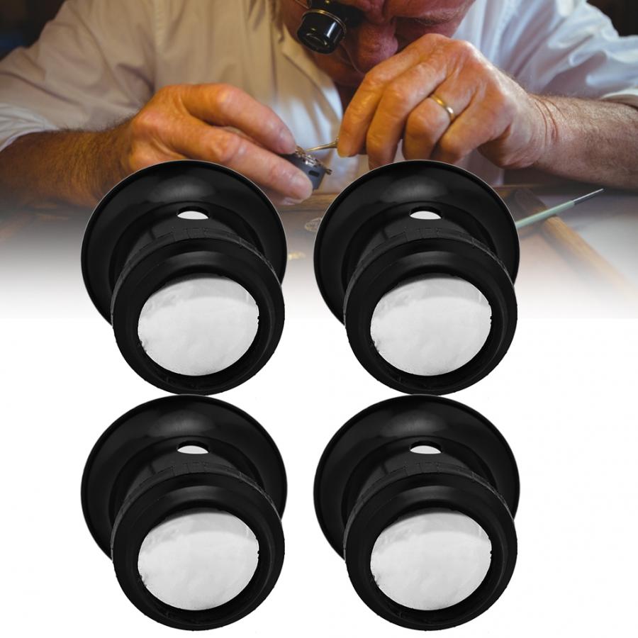 Lupa de ojo 3X 4X 5X 8X, herramienta de reparación de reloj, lupa de lente de lupa de cristal, herramienta de reparación de reloj para relojero c