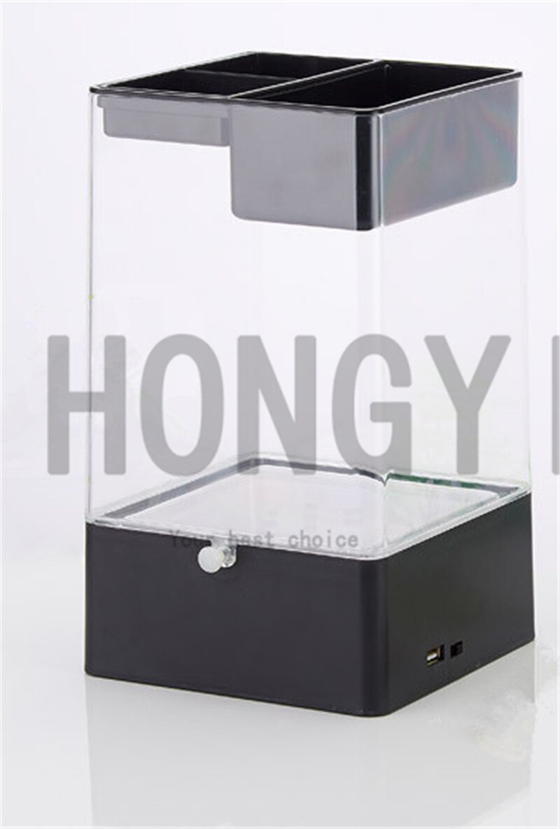 HONGYI 1 piece lazy mini small acrylic goldfish bowl fish tank free water change transparent betta fish tank goods