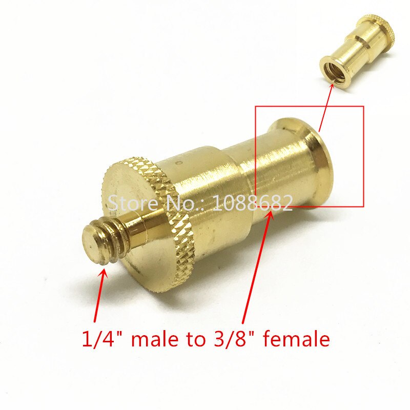 Jadkinsta Koper 1/4 3/8 Mannelijke Of Vrouwelijke Adapter Schroef Camera Statief Balhoofd Monopod Flash Light Stand Mount Schroef adapter