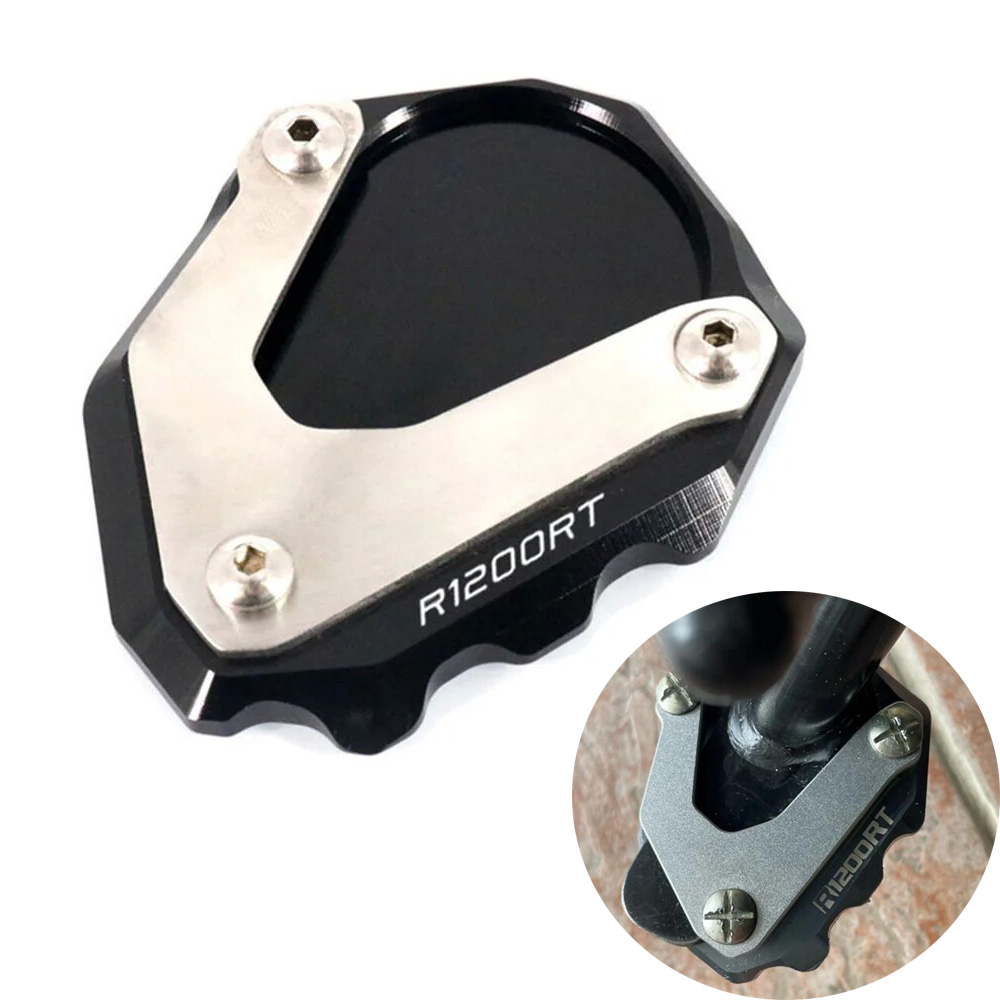 Motorcycle CNC Kickstand Foot Side Stand Extension Pad Support Plate Enlarge Stand For R1200RT R1200 RT R 1200RT 2004