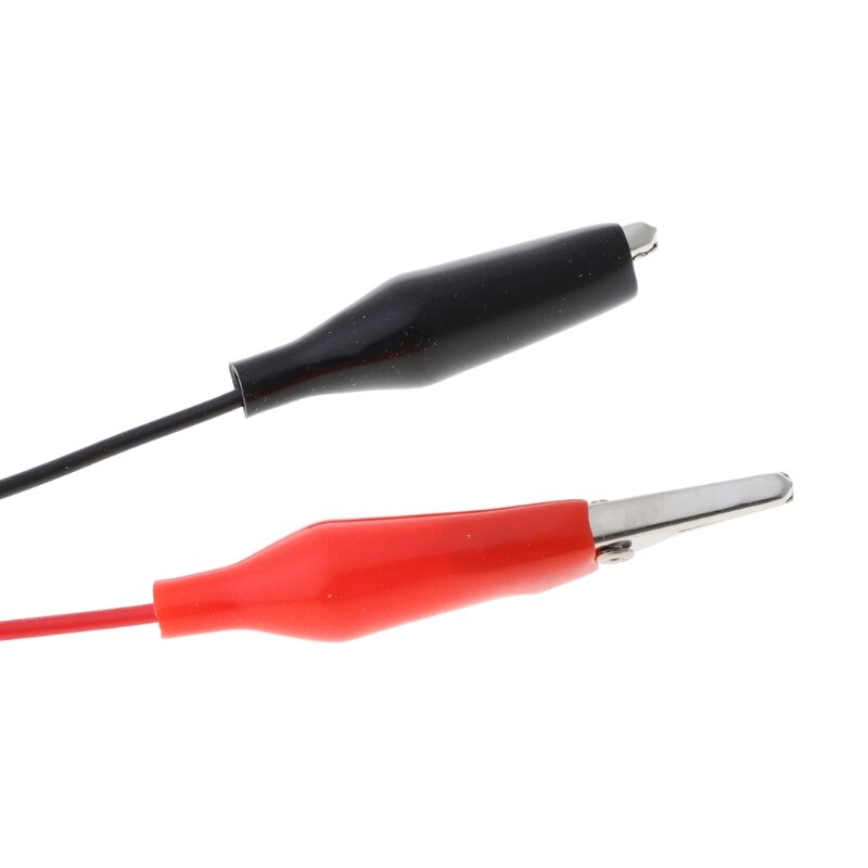 Pinzas de cocodrilo de cobre con cable conector USB hembra, cables de prueba, abrazadera de cocodrilo
