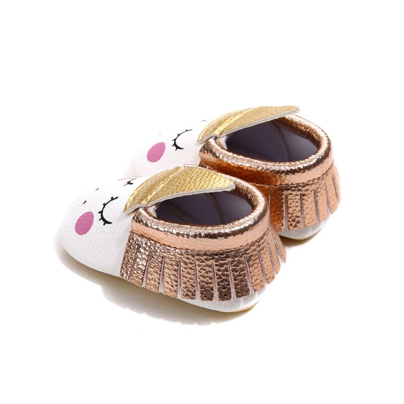 Nyfødt baby pige søde krybbe sko enhjørning kvast sko skridsikker blød sål forløber