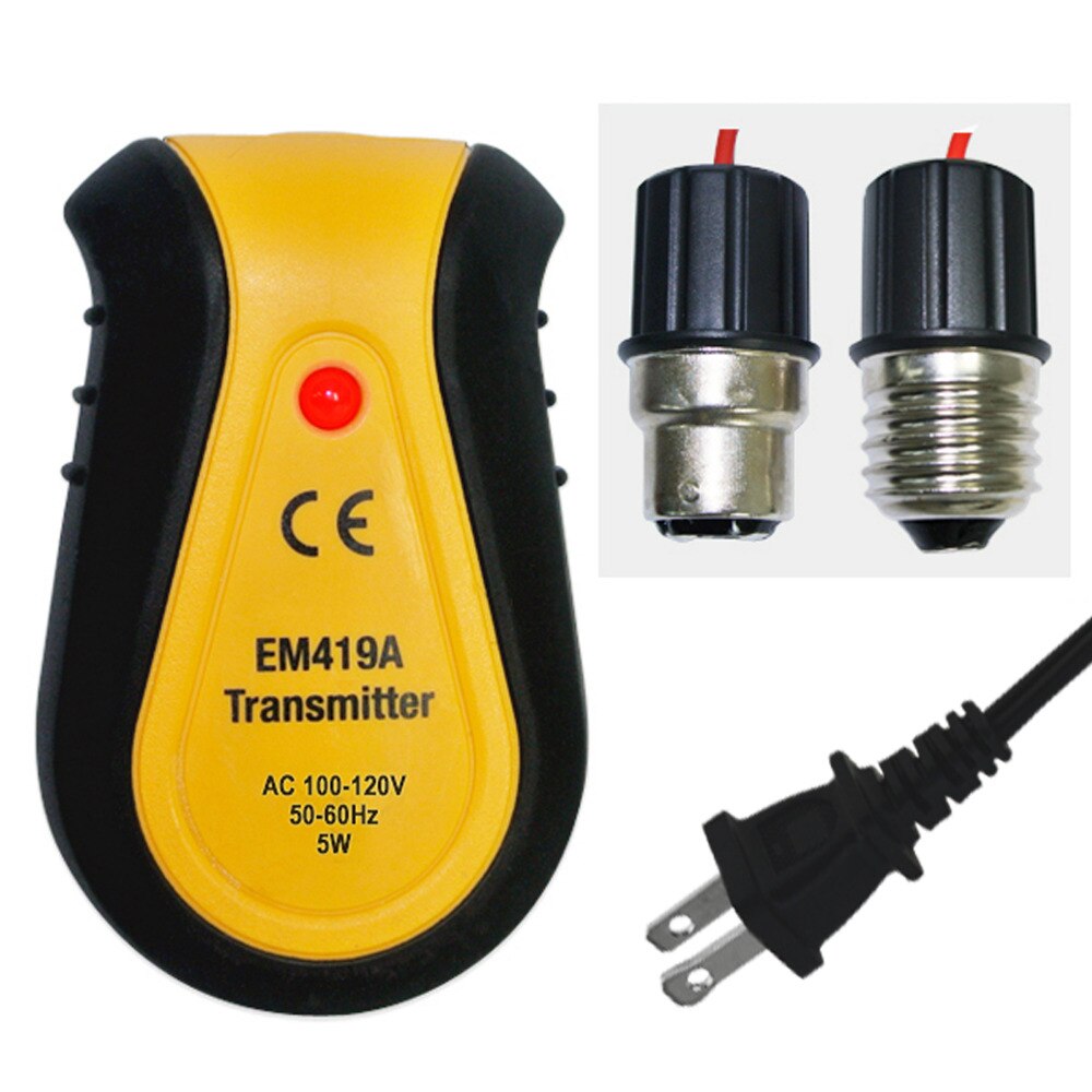 Disyuntor de 110V, localizador de Control de fusible, receptor, transmisor, enchufe de lámpara y adaptadores de salida, probador, herramienta de buscador eléctrico
