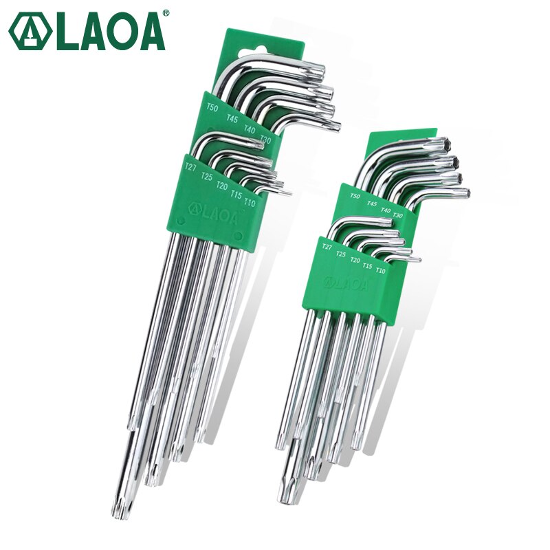 LAOA CR-V Hexagon Wrench Hex Allen Key with Middle Hole Screwdriver