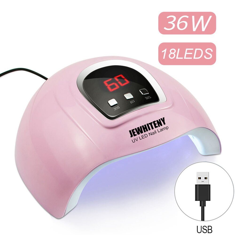 Lampe UV LED pour séchage de vernis à ongles, 120W, 57 pièces, avec capteur intelligent, affichage LCD, pour tout Gel, outil d&#39;art des ongles: 36W SUNX4