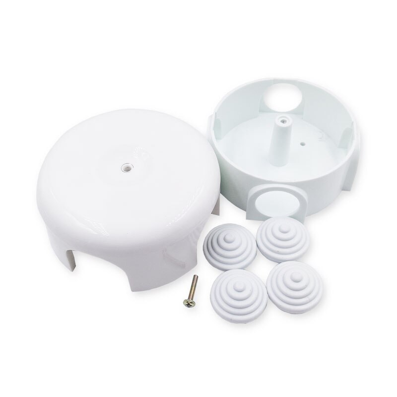 4pcs Ceramic Junction Box Flame Retardant Wall Wire Junction Box Waterproof Ceramic Electrical Mounting Box