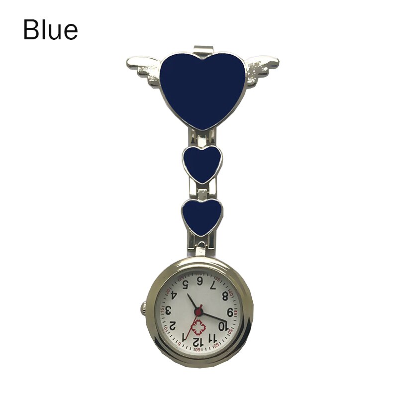 Relojes diales de bolsillo para enfermera, broche redondo de cuarzo con banda de Ángel, relojes colgantes para Doctor TT @ 88