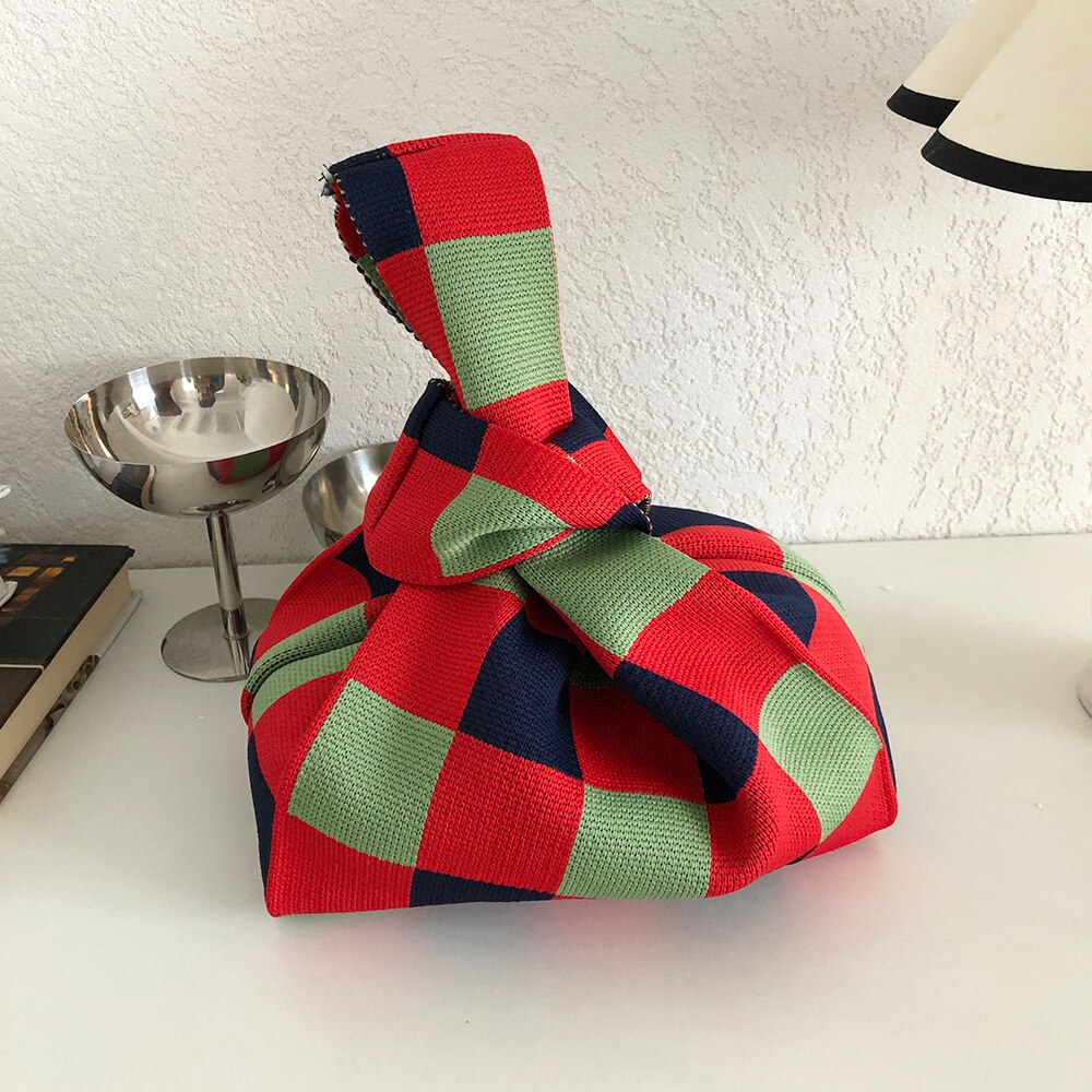 Mode Breien Pols Tas Vrouwen Handtas Handgemaakte Touw Geweven Clutch Purse Tote Shopper Tassen Voor Vrouwen 2022 Vrouwelijke: 6