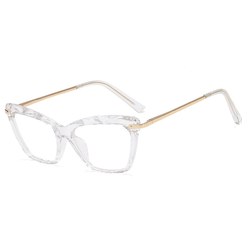 Mode Vierkante Brilmontuur Vrouwen Trending Stijlen Brand Optische Computer Bril Eyewear: White