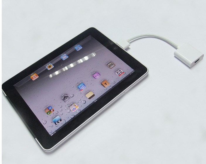 HDMI 30 pin to HD cable Suitable for ipad 2 3 to HDMI female converter 30 pins male adapter for iphone 4s TV projector