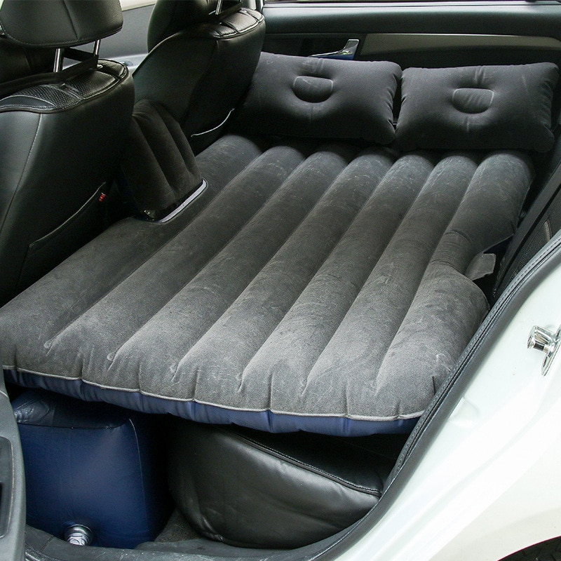 1 stk større størrelse holdbar bil bagsædebetræk bil luftmadras rejseseng fugtisikker oppustelig madras luft seng