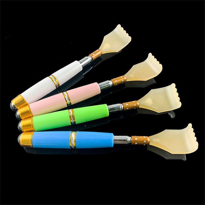 1pcs Stainless steel telescopic scratching rake Massage rake Household goods Folding scratching tool