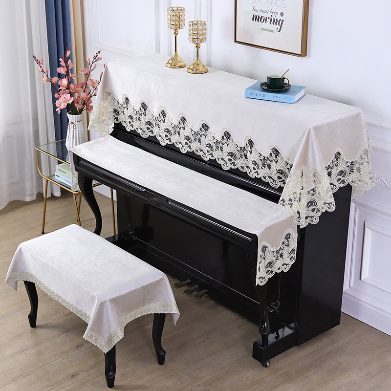 Piano Cover Nordic Dust-proof Half Cover Electronic Piano Cloth Cover Modern Simple Children's Piano Cape Upright Piano Cover