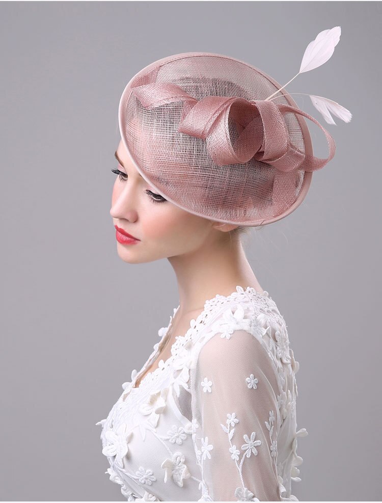 Chapeau de mariage pour femmes, filet Vintage, accessoire de mariée, voile de cage à oiseaux, fascinant, , BH010